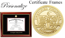 certficate frame