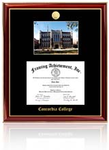 Mid-size diploma frame with campus photo