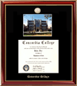 Mid-size Concordia College New York diploma frame with campus photo - This elegant diploma frame will bring memorable experiences for many years to come