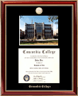 Concordia College New York large-size diploma frame with campus photo - The standard diploma frame for college graduates  