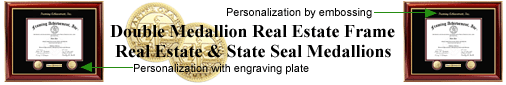 Real Estate Broker Certificate Frames Personalized Gifts