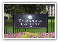 Diploma frame with Emmanuel College picture design #1