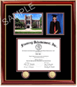 Diploma frame with tassel box and college picture
