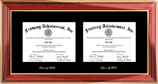 dual diploma frame