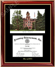 Minnesota State University lithograph sketch diploma frame - The standard diploma frame for college graduates  