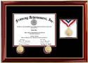 Double Military Medallion Frame