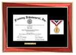 graduation medallion diploma frame