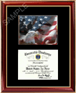 US Marine Corps large-size diploma frame with campus photo - The standard diploma frame for college graduates  
