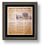 United States Supreme Court Informative Document Frame - Historical document gifts for legal professionals such as attorneys, lawyers, judges, teachers, educators, etc... 