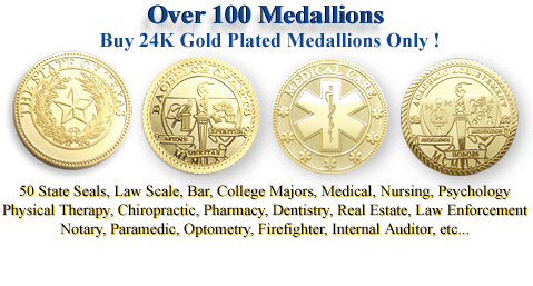 Scroll down to order gold medallions