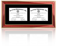 double certificate frames