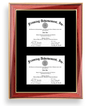 double certificate frame