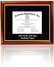 Corporate recognition award frame