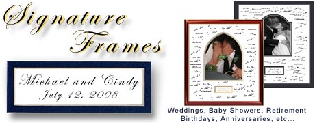 Wedding Signature Frame and Personalized Wedding Picture Frame by  Personalized Frame Shop, a Framing Achievement, Inc. Company