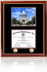 Single diploma frame