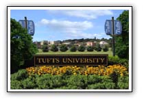 Diploma frame with Tufts University picture design #1