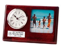 Engraved Desk Clock Award