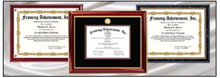 Certificate plaques