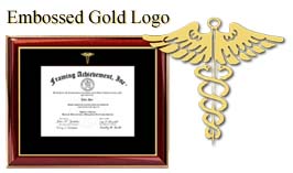 Medical diploma frame