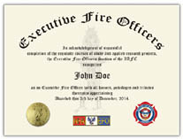 EFO Executive Fire Officers Section of the IAFC Diploma