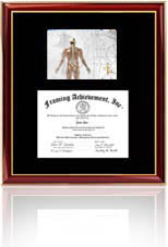 Mid-size Certificate Frame with Medical Print and logo
