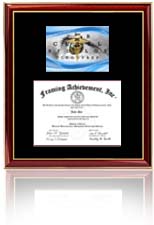 Mid-size Certificate Frame with Optometry Print and logo