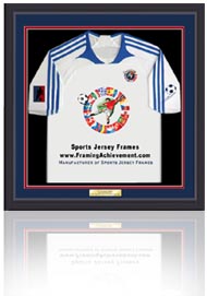 soccer jersey display case