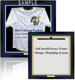 T Frame Type Hazard- Framed Tee Blue Mount Football Shirt Display Frames Shirts Frames for Gifting Sport Gifts Shirts
