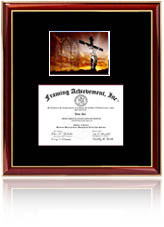 Mid-size Certificate Frame with Medical Print and logo