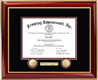Corporate certificate award frame for employees and executives