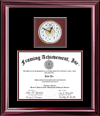 diploma frame with clock