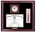 graduation medallion diploma frame with tassel