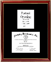 diploma frame with clock and portrait photo