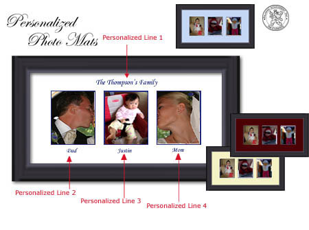 Scroll Down to order your Personalized collage picture frame or photo mat