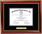 Corporate certificate award frame for employees and executives