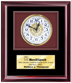 Custom corporate engraved award gift with clock