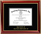 Corporate certificate award frame for employees and executives