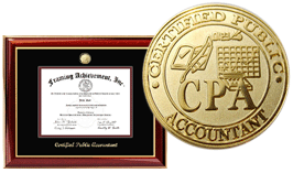 CPA certficate frame