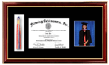 5 x 7 portrait photo & tassel opening - A very nice graduation photo frame for parents as Thank You gift 
