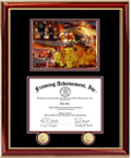 Fire fighter academy diploma frame with maltese medallion