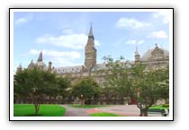 Diploma frame with Georgetown picture design #1
