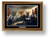 The Declaration of Independence print frame make excellent gifts for lawyers, judges, legal professionals, educators, teachers, corporate, etc...