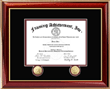 Single diploma frame - This single graduation diploma frame can be personalized