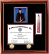 Diploma frame with 5 x 7 photo & tassel opening - This unique diploma frame will bring elegance and success to any office