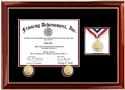 medallion diploma frame