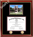 Mid-size Duquesne University diploma frame with campus photo - This elegant diploma frame will bring memorable experiences for many years to come