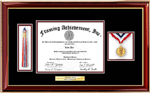 College medallion diploma frame 
