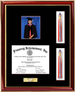 graduation portrait frame with tassle opening