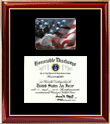 Mid-size US Air Force diploma frame with campus photo - This elegant diploma frame will bring memorable experiences for many years to come