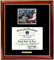 Mid-size US Coast Guard diploma frame with campus photo - This elegant diploma frame will bring memorable experiences for many years to come